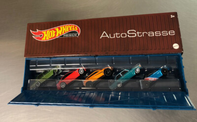 HOT WHEELS AUTO STRASSE SHIPPING CONTAINER BIN FACTORY SEALED BOX ( SET OF 5 )