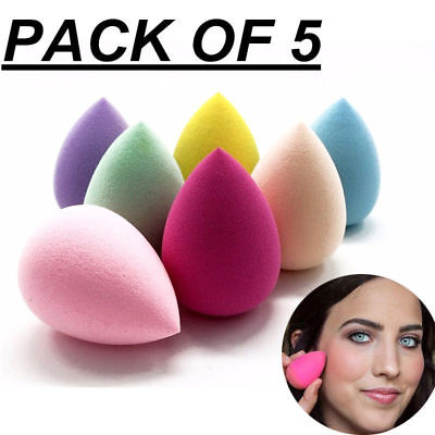 5pcs Beauty Foundation Blending Blender Flawless Buffer Makeup Sponge Puff Ebay