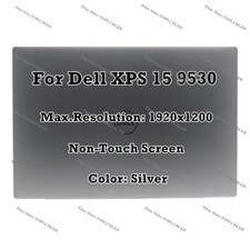 15.6" Silver Dell XPS 15 9530 FHD LCD Non-Touch Screen Display Assembly Complete