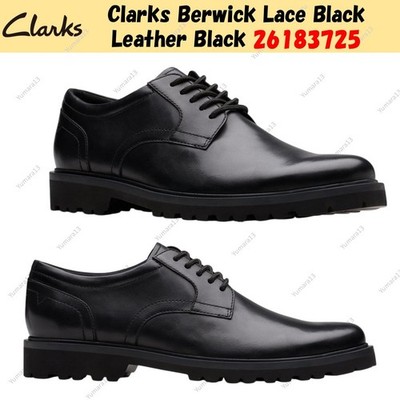 Clarks Berwick Lace Black Leather Black 26183725 UK 4-13