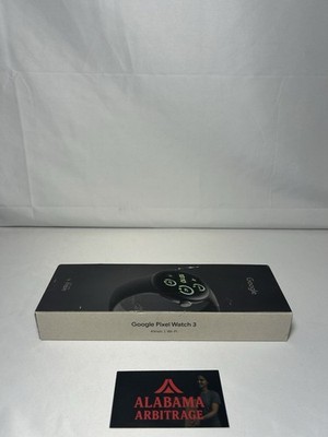 Google Pixel Watch 3 (41mm) Smartwatch with Obsidian Band Wi-Fi New in Box