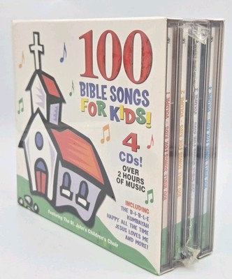 New & Factory Sealed 100 Bible Songs For Kids [4 Disc Box Set] 2002 Madacy