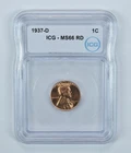 1937-D Lincoln Wheat Cent MS66 RD ICG *0685