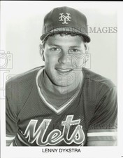 Press Photo Lenny Dykstra, Outfielder, New York Mets Baseball Team - lrs29341