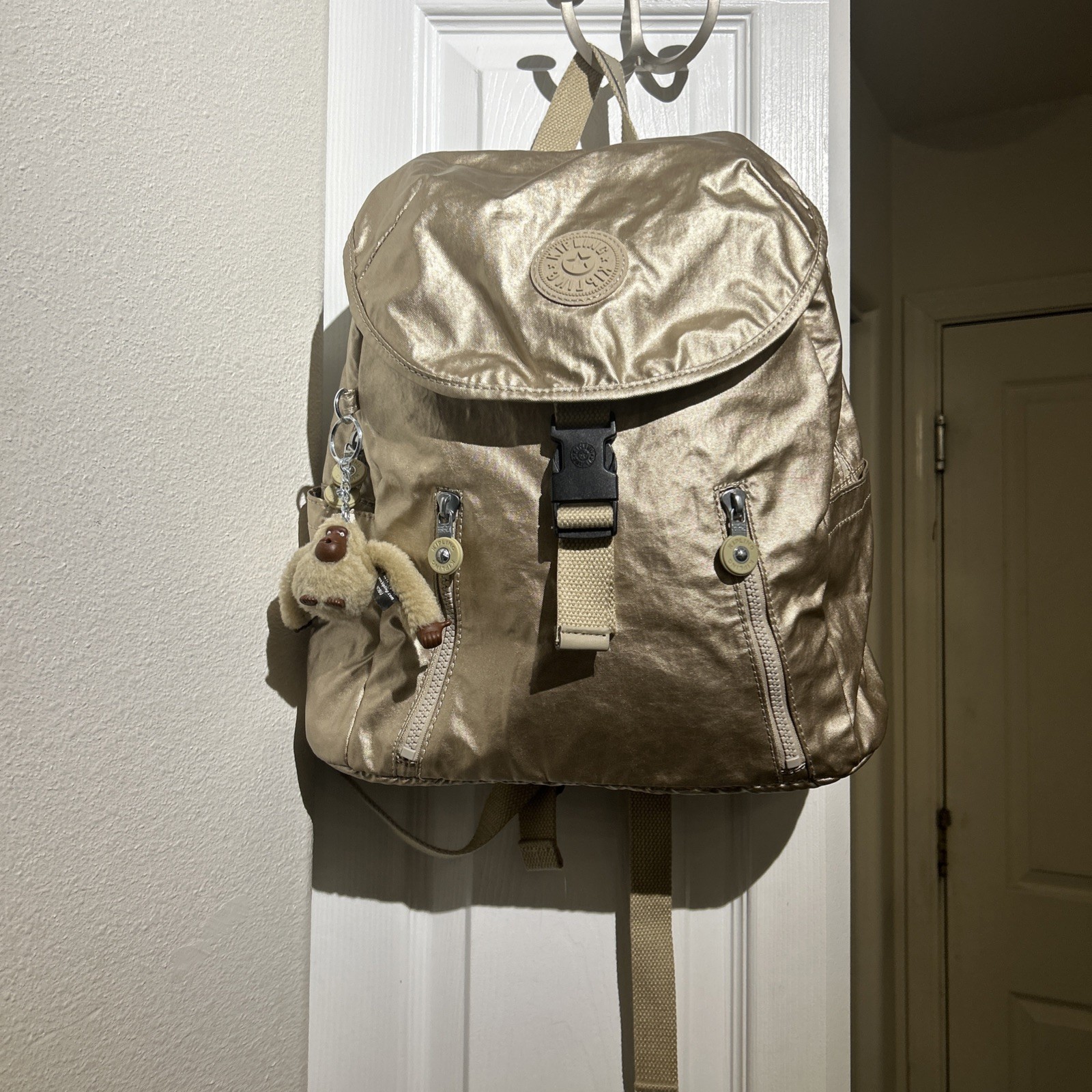 Mint Condition Kipling ZAKARIA Backpack Light Gol… - image 1