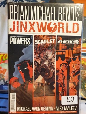 SDCC 2018 Jinxworld Sampler Comic Book Powers Scarlet Murder by Brian Bendis