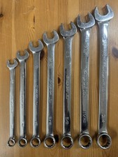 Snap On SOEX707 Flank Drive Plus Imperial / AF Spanner Set 7 Piece 3/8” - 3/4”