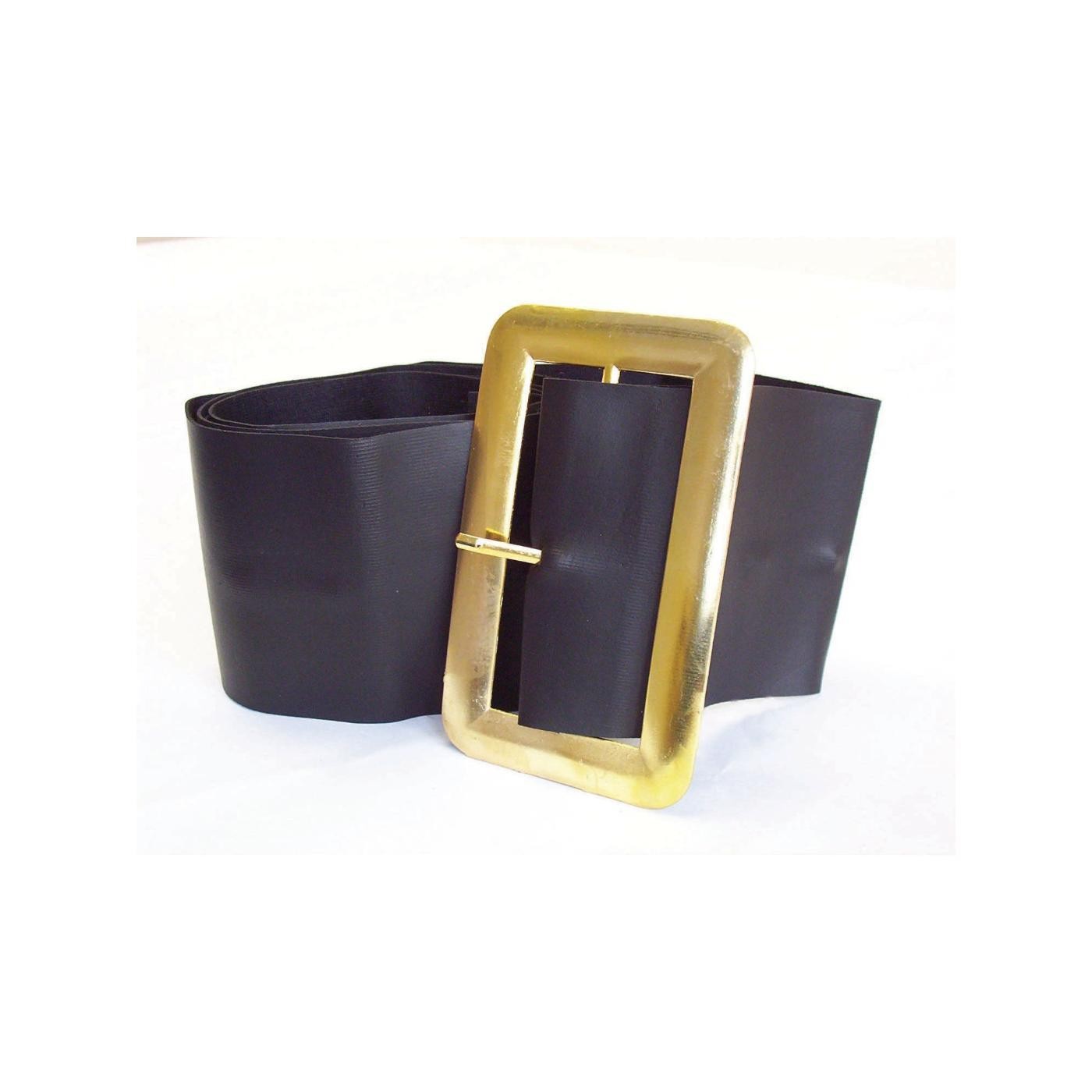 Rubies - Black Belt with Gold Buckle - Adult
