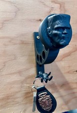 FRANKENSTEIN Motorcycle helmet holder wall mount - Riders Helmet and key holder