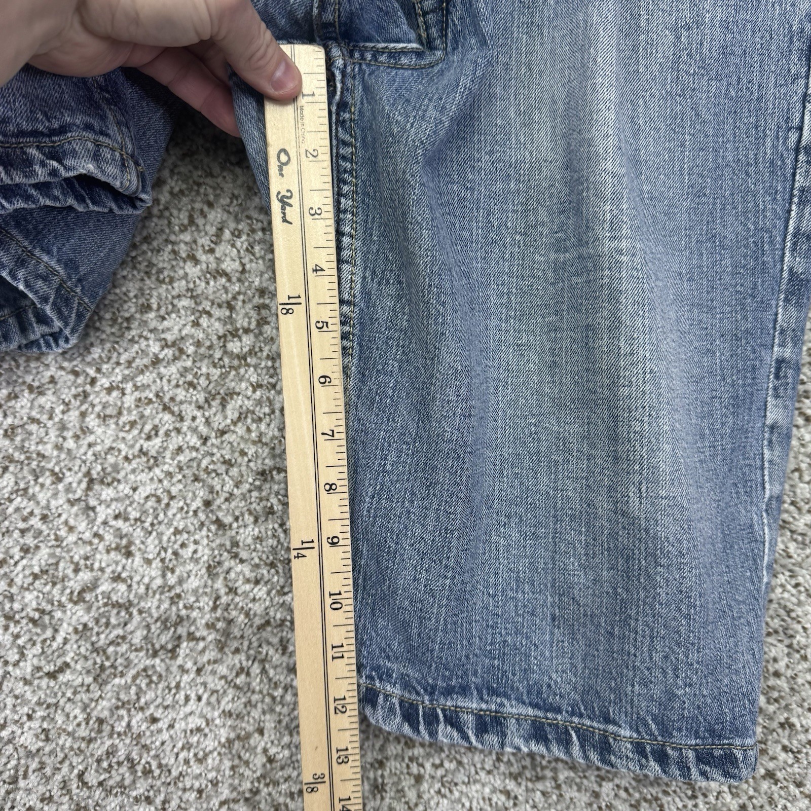 Vintage 90s Pepe Denim Shorts Men's 34 Light Wash Baggy Embroidered Y2K Hip Hop thumbnail 10