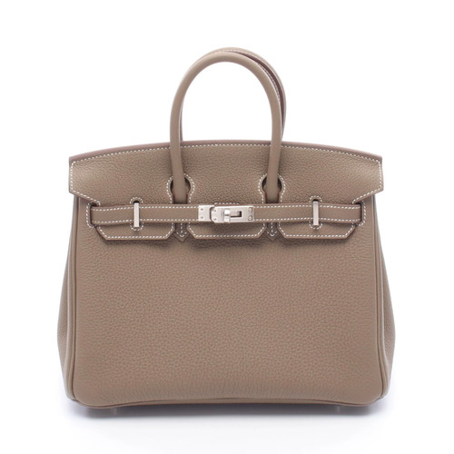 Hermes Birkin 25 Handbag Brown Leather #RCB4364
