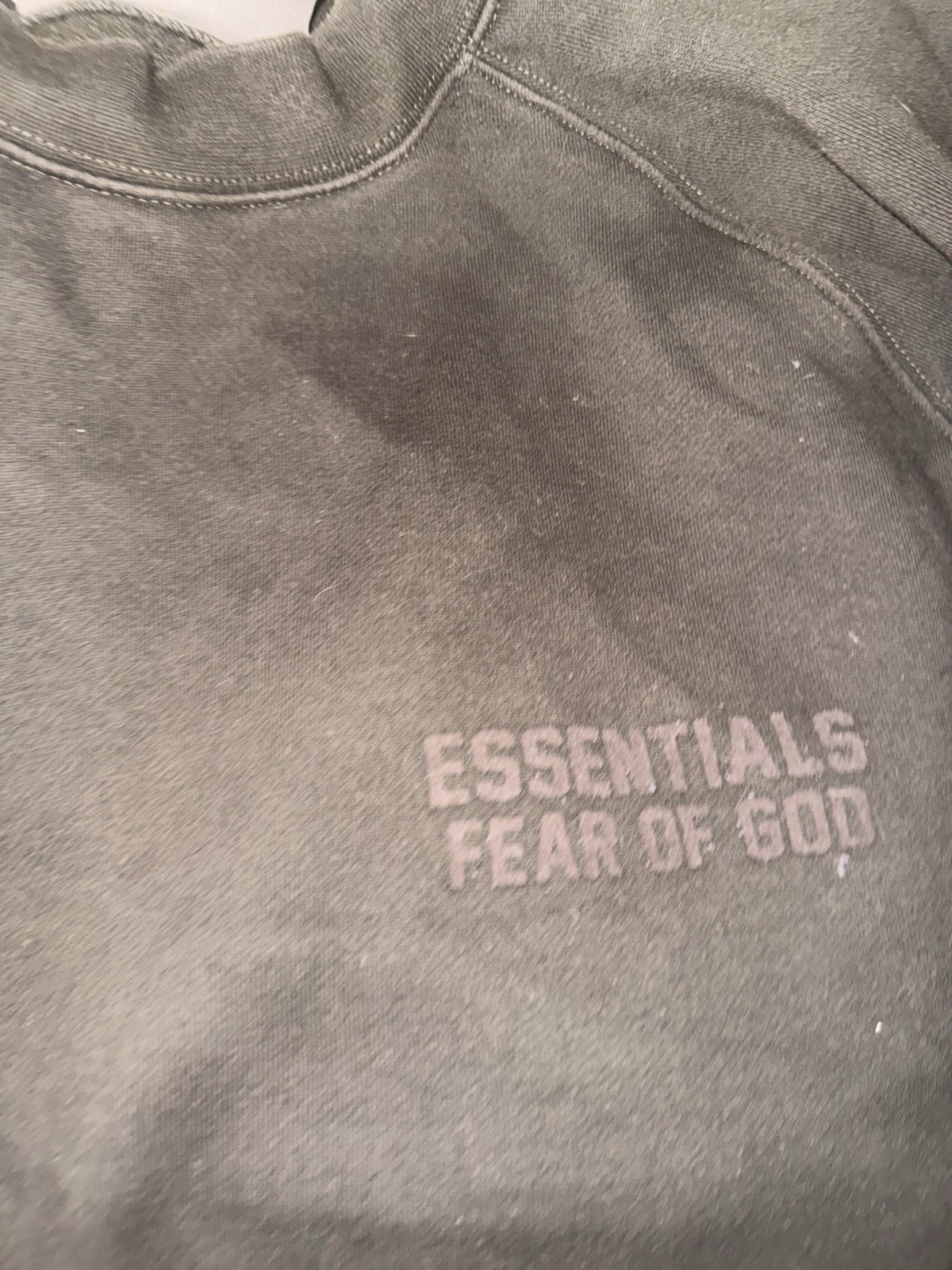 Essentials Brown Basic Pullover Sweatshirt | Size… - image 3