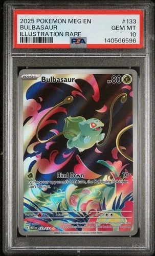 Bulbasaur 133/132 IR - Pokémon Mega Evolution PSA 10 Gem Mint