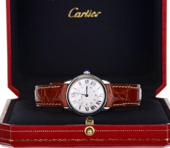 CARTIER RONDE SOLO MONTRE EDELSTAHL UHR DAMENUHR STEEL LADIES WATCH QUARTZ 3601 - Bild 2 von 4