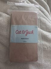 CAT  JACK GIRLS SIZE 7-10 Beige Nylon 2 Pairs New Pantyhose