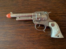 Vintage Texan Jr. Pistol Diecast Metal Toy Cap Gun 1950s Era-Hubley