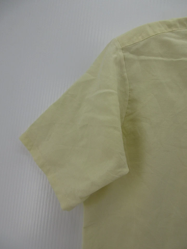 VINTAGE Sears Shirt Men 13.5 (XS) Yellow Student Perma Prest Ivy 60s Long Tail * Foto 4 de 4
