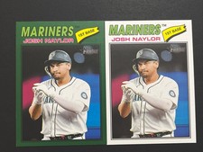 Josh Naylor 2026 Topps Heritage Green Border and Base # 129💥Lot Of 2💥