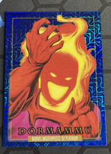 2024 SkyBox Marvel Masterpieces 92 Platinum Dormammu #27 Blue Traxx