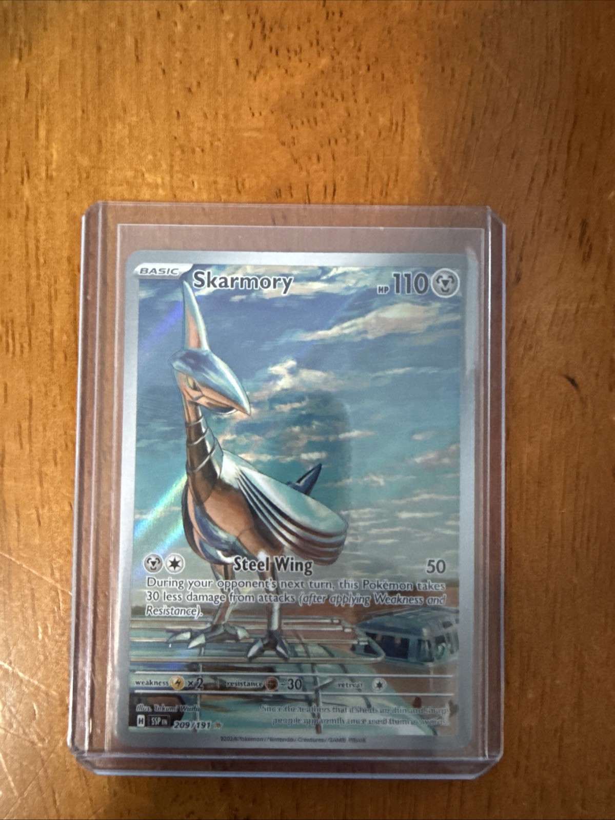 Pokémon TCG Skarmory 209/191 Surging Sparks Illustration Rare Holo