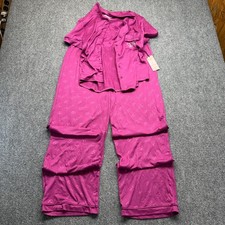 NWT Juicy Couture Womens Berry JC Crown Logo Pajama Set Pink Large JC8709AB NEW