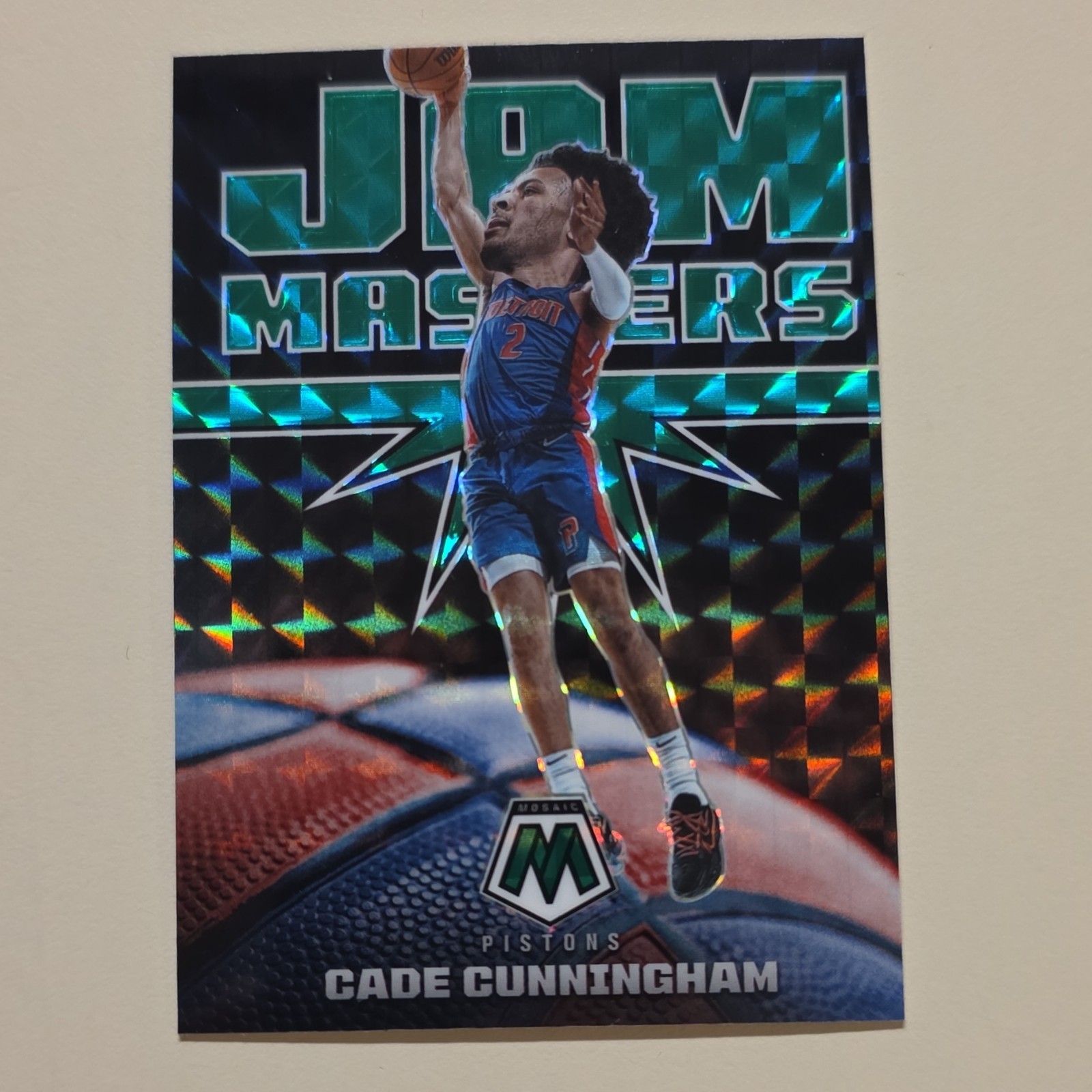 2021-22 Mosaic Jam Masters green Cade Cunningham #16 Detroit Pistons Rookie