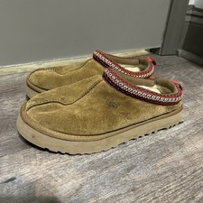 UGG Tasman Slipper Women's US 6 UK 5 Chestnut Suede Braid Sheepskin
