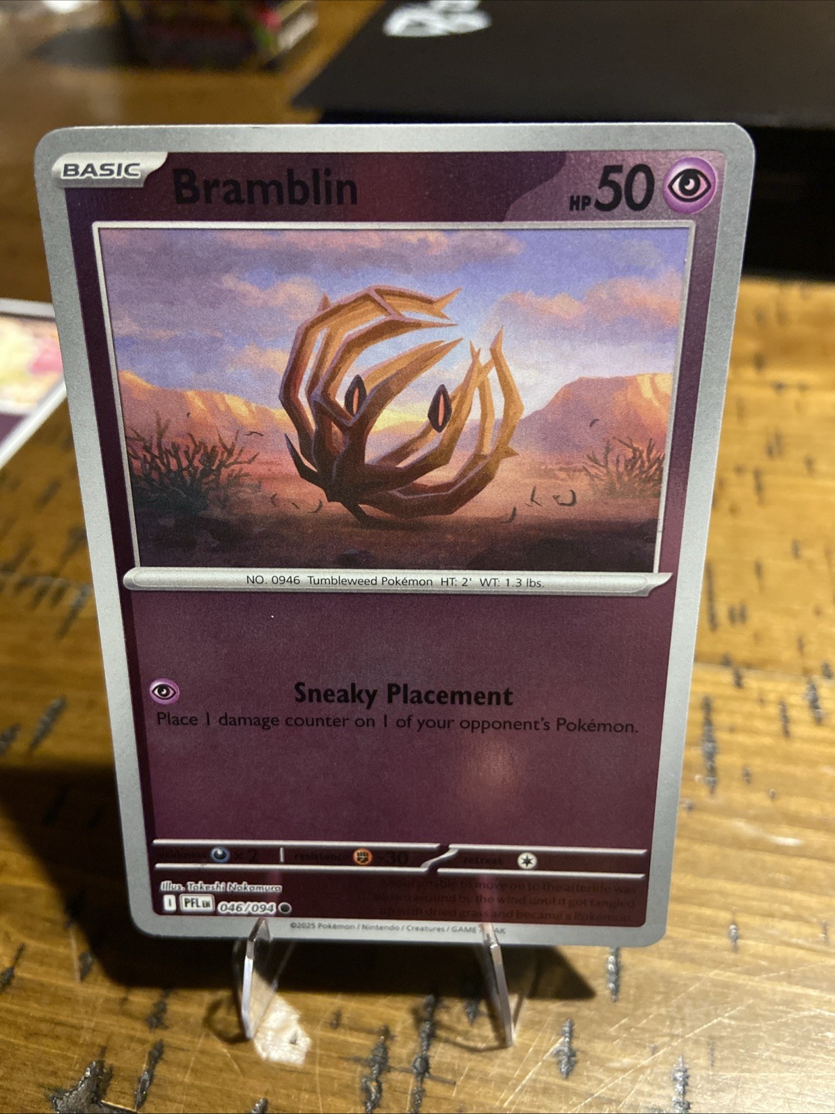 Bramblin 046/094 - Reverse Holo - Pokémon TCG: Phantasmal Flames - NM