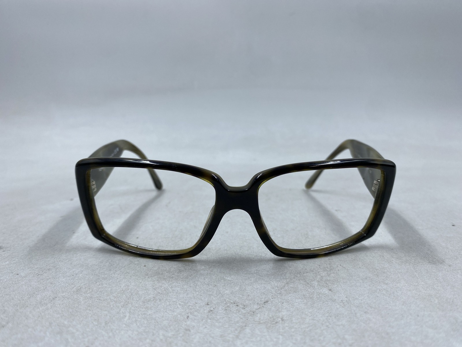 Chanel Black Patterned Rectangular Eyewear Glasses - image 2