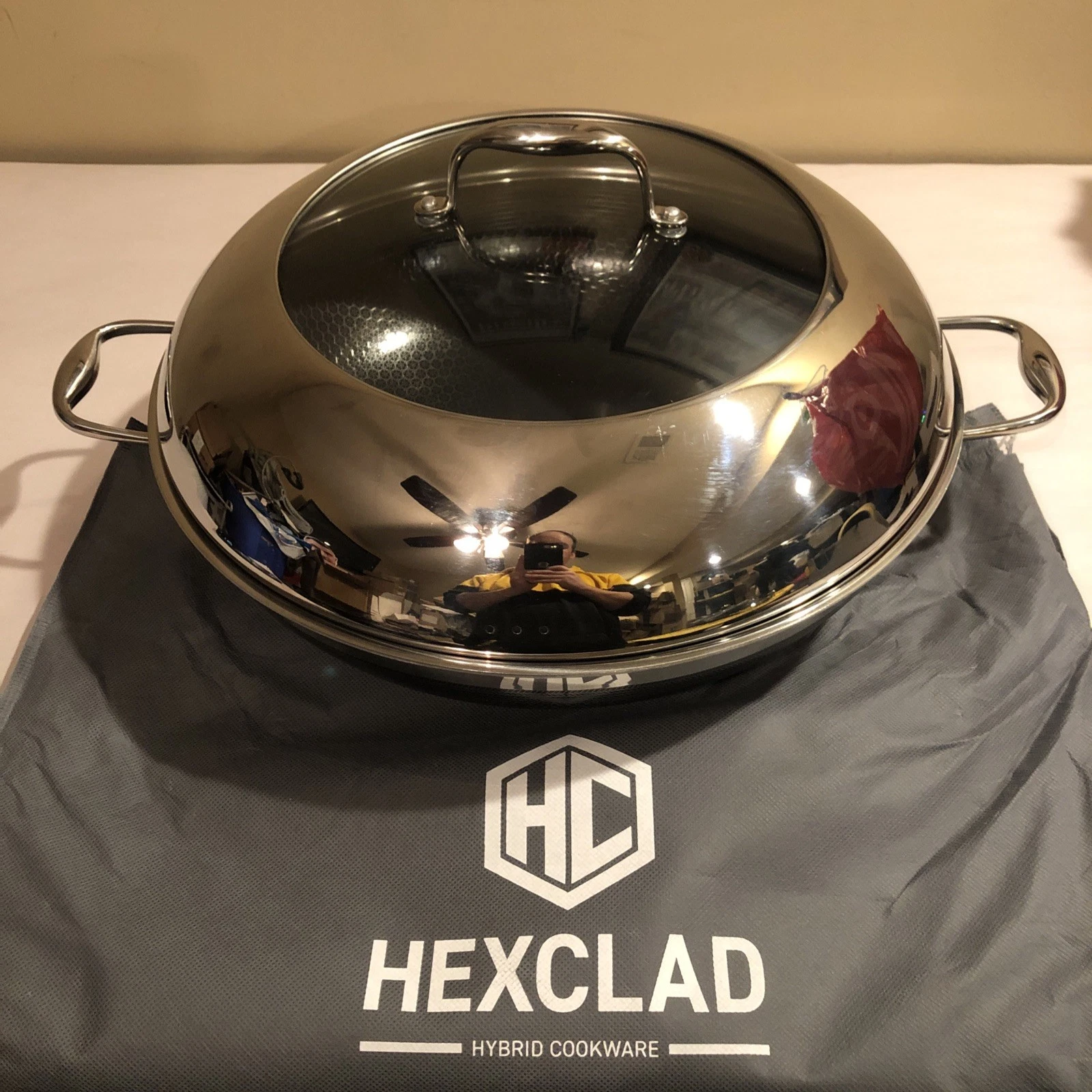 HexClad 14" Hybrid Wok with Stainless Steel Lid
Opens in a new window or tab
