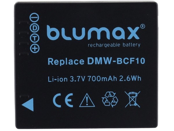 Original Blumax Akku FüR Panasonic DMW-BCF10 / DMW-BCF10E / 3,7V 700Mah-image