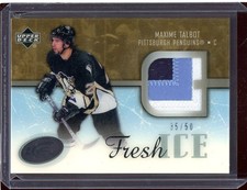 2005-06 Upper Deck Ice Fresh Ice Glass Patches #FIPMT Maxime Talbot 35/50