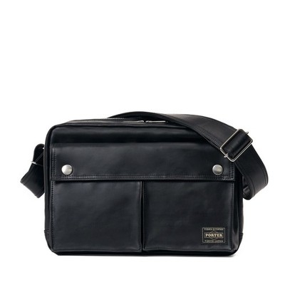 PORTER FREE STYLE SLING BAG W zip Black Camel 707-15165 Unisex