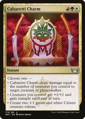 Cabaretti Charm (173) Streets of New Capenna SNC MTG Magic