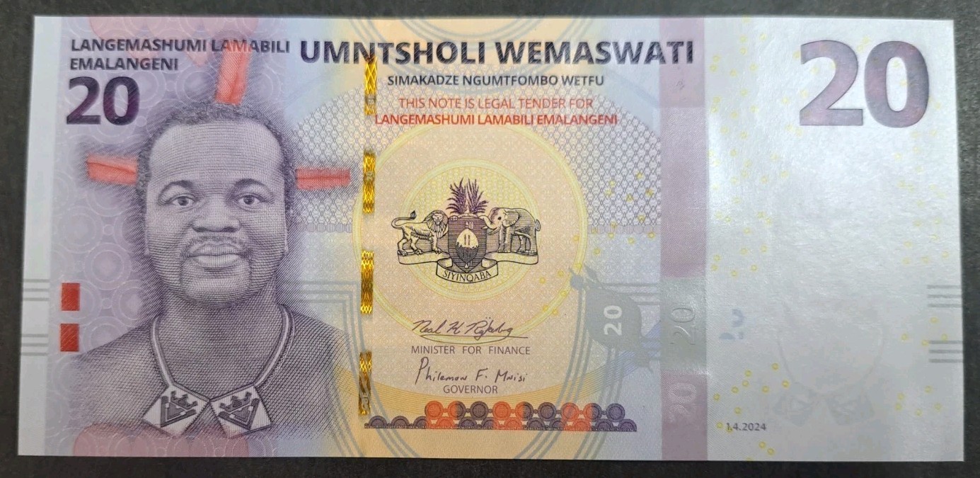 2024 eSwatini 20 Emalangeni  Pnew, DA0024***.