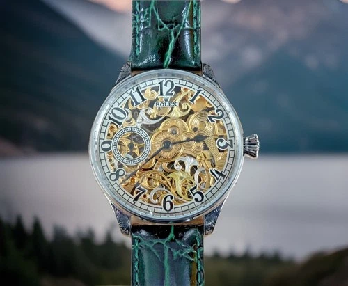 BEAUTIFUL VINTAGE ROLEX LEVER MOVEMENT IN A NEW QUALITY CASE, FULLY SERVICED.