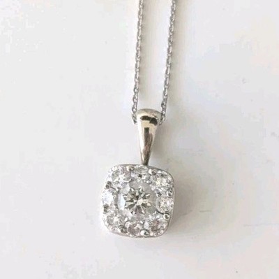 Jared Diamant Collier Lab Grown Round 7/8 Ct (s) Tw 14k Weißgold Ret $ 1000