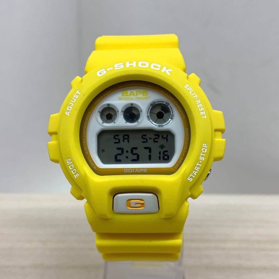 A BATHING APE G-Shock DW-6900 Yellow Wristwatch CASIO | eBay