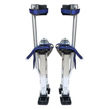 Drywall Stilts Painters Walking Finishing Tools - Adjustable 18" - 30" Silver