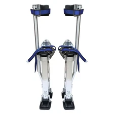 Drywall Stilts Painters Walking Finishing Tools - Adjustable 18" - 30" Silver