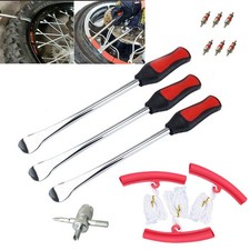 Tire Repair Spoon Motorcycle Kit Bike W/ Tool Lever Protector Iron Rim