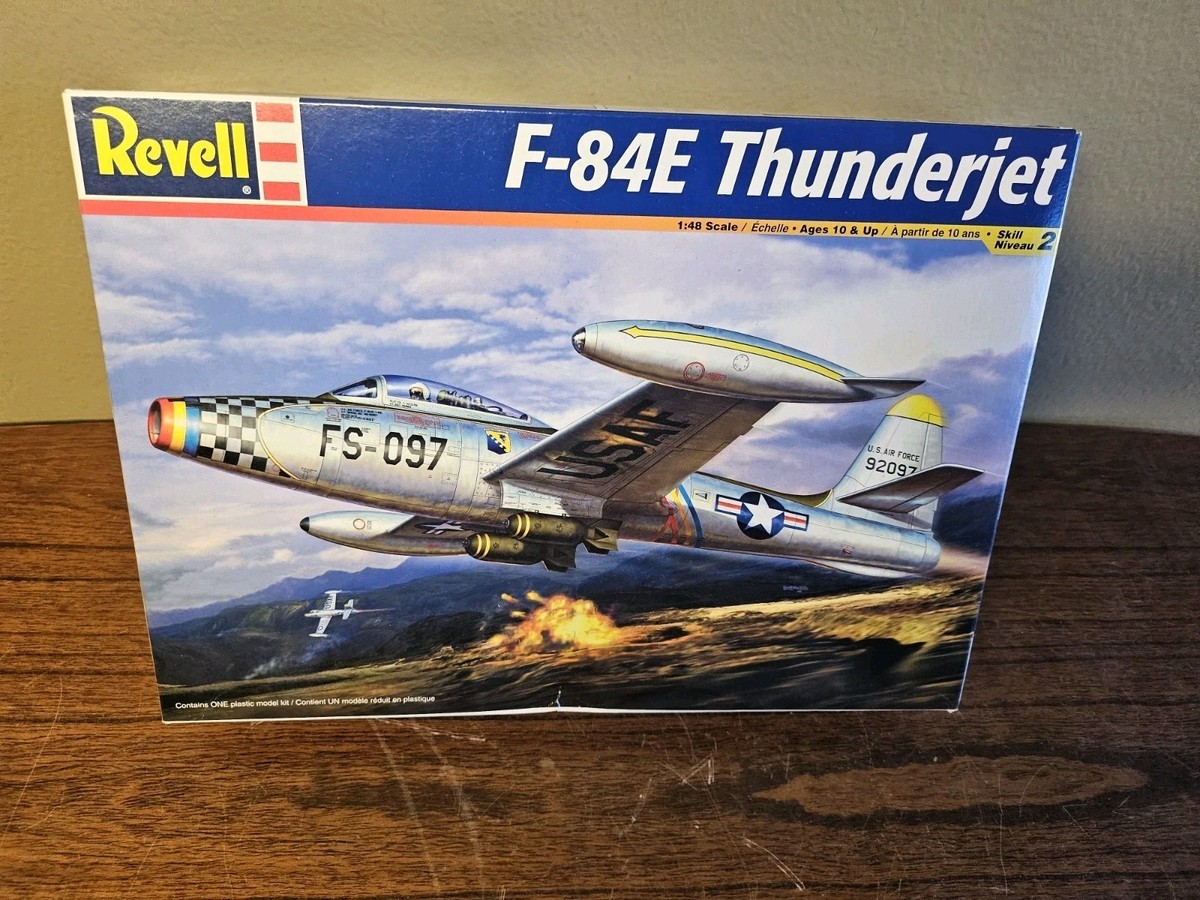 【中古】Revell F-84E Thunderjet 1:48 Scale Military Model Kit Revell F-84E Thunderjet 1/48 Scale Model Kit #85-5494. NOB | eBay
