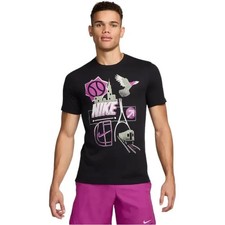Nike Men's Dri-Fit Court Tennis t-shirt FZ8109-010 Black