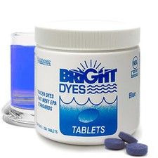 Bright Dyes 101102 Dye Tracer Tablet, Blue, Pk200 Water & Decorative Effect