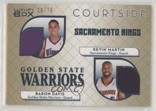 2007-08 Luxury Box Courtside Dual Relics Gold 26/75 Kevin Martin Baron Davis 5ox