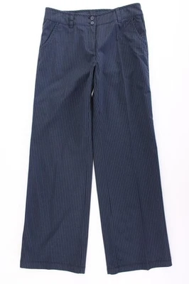 Via Cortesa pantalones para damas talla 40, M a rayas vintage azul algodón - Imagen 1 de 4