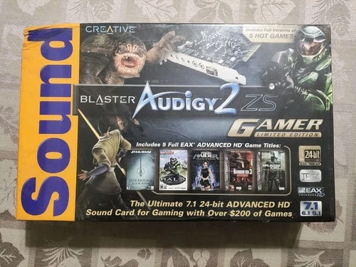 Creative Sound Blaster Audigy 2 ZS Gamer Limited Edition Sound Card New Sealed 