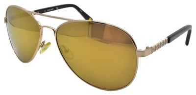 Nine West NW118S 717 Women's Sunglasses 58-15-135 Aviator Mirrored Gold