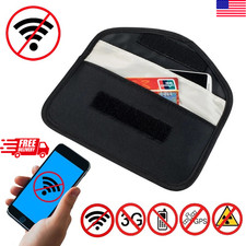 "Faraday Bag Cell Phone Wallet, Radiation  Signal Blocking Shielding Case"