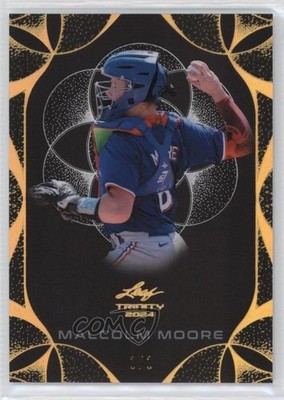 2024 Leaf Trinity Black Gold 1/1 Malcolm Moore #142 9et